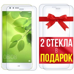 Комплект из 3-x защитных гибридных стекл Krutoff для Huawei Nova 2