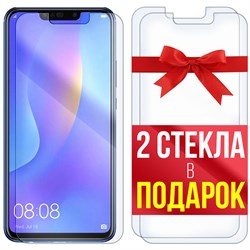 Комплект из 3-x защитных гибридных стекл Krutoff для Huawei Nova 3i