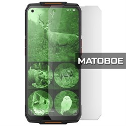 Стекло защитное гибридное МАТОВОЕ Krutoff для Oukitel WP7 Lite