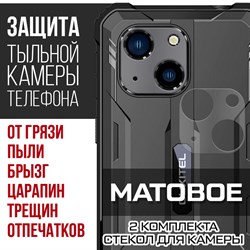 {{photo.Alt || photo.Description || 'Стекло защитное гибридное МАТОВОЕ Krutoff для камеры Oukitel WP 20 Pro (2 шт.)'}}