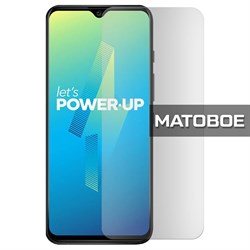 Стекло защитное гибридное МАТОВОЕ Krutoff для Wiko Power U10