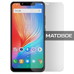 Стекло защитное гибридное МАТОВОЕ Krutoff для Tecno Spark 3