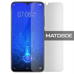 Стекло защитное гибридное МАТОВОЕ Krutoff для Vivo V11