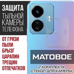 {{photo.Alt || photo.Description || 'Стекло защитное гибридное МАТОВОЕ Krutoff для камеры Vivo Y77 5G (2 шт.)'}}