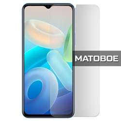 Стекло защитное гибридное МАТОВОЕ Krutoff для Vivo Y77 5G