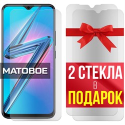 Комплект из 3-x защитных гибридных стекол МАТОВЫХ Krutoff для Vivo Y19