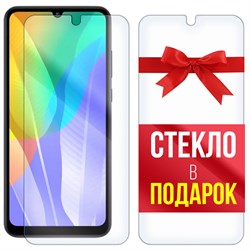 Комплект из 2-x защитных гибридных стекл Krutoff для Huawei Y6p