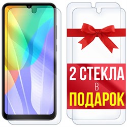 Комплект из 3-x защитных гибридных стекл Krutoff для Huawei Y6p