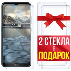 Комплект из 3-x защитных гибридных стекл Krutoff для Nokia 2.4