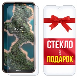 Комплект из 2-x защитных гибридных стекл Krutoff для Nokia X20