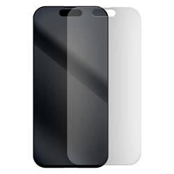 Стекло защитное гибридное МАТОВОЕ Krutoff для iPhone 14 Pro