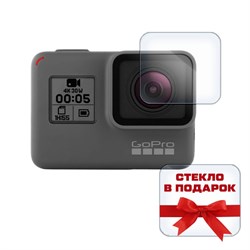 Стекло защитное гибридное Krutoff для GoPro Hero 5 / 6 / 2018 комплект 2 шт.