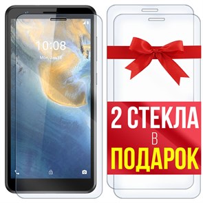 Комплект из 3-x защитных гибридных стекл Krutoff ZTE Blade A31