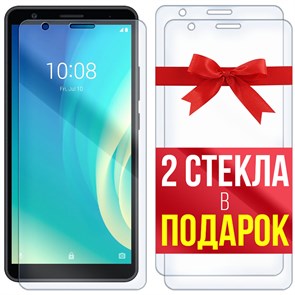 Комплект из 3-x защитных гибридных стекл Krutoff ZTE Blade L210