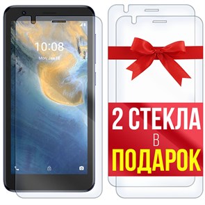 Комплект из 3-x защитных гибридных стекл Krutoff ZTE Blade L9