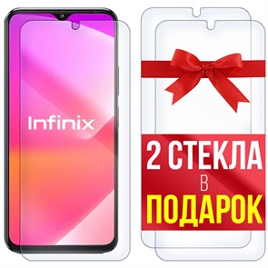 Комплект из 3-x защитных гибридных стекл Krutoff для INFINIX Zero 20