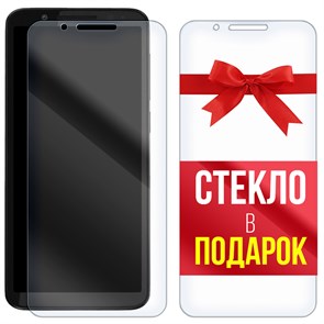 Комплект из 2-x защитных гибридных стекол Krutoff для Alcatel 3L (2018) / 5034D