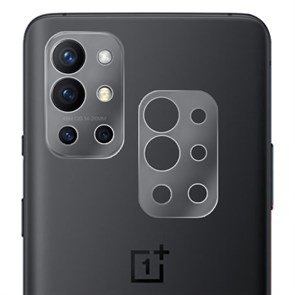 Стекло защитное гибридное МАТОВОЕ Krutoff для камеры OnePlus 9R (2 шт.)