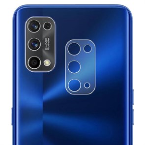 Стекло защитное гибридное МАТОВОЕ Krutoff для камеры Realme 7 Pro (2 шт.)