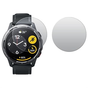 Стекло защитное гибридное МАТОВОЕ Krutoff для Xiaomi Watch S1 Active GL (2 шт.)