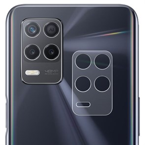 Стекло защитное гибридное МАТОВОЕ Krutoff для камеры Realme 8 5G (2 шт.)