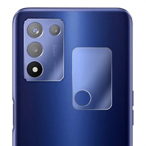 Стекло защитное гибридное МАТОВОЕ Krutoff для камеры Realme 9 5G SE (2 шт.)