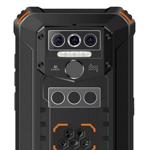 Стекло защитное гибридное МАТОВОЕ Krutoff для камеры Oukitel WP5 Pro (2 шт.)