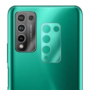 Стекло защитное гибридное МАТОВОЕ Krutoff для камеры Honor 10X Lite (2 шт.)