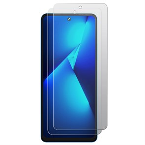 Комплект из 2-х защитных гибридных стекол МАТОВЫХ Krutoff для TECNO Pova 5
