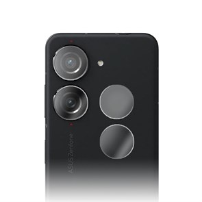 Стекло защитное гибридное Krutoff для камеры Asus ZenFone 10 (2шт.)