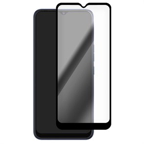 Стекло защитное Full Glue Premium Krutoff для Samsung Galaxy A03/A03s черное
