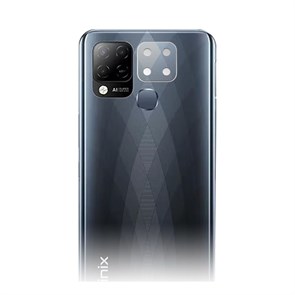 Стекло защитное гибридное МАТОВОЕ Krutoff для камеры INFINIX Hot 10T