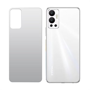 Стекло защитное гибридное МАТОВОЕ Krutoff для INFINIX Hot 12 задняя сторона