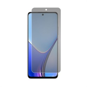 Стекло защитное гибридное Антишпион Krutoff для Realme V50s