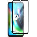 Стекло защитное Full Glue Premium Krutoff для Motorola Moto G9 Play черное - фото 1008353