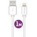 Кабель USB Lightning Krutoff Classic (1m) белый - фото 25070