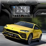 Защитное гибридное стекло Krutoff для экрана мультимедии Lamborghini Urus 2017 - 2022 - фото 309981