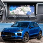 Защитное гибридное стекло Krutoff для экрана мультимедии Porsche Macan 1 рестайлинг 2018 - 2021 - фото 320027