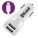 АЗУ Krutoff CCH-01L 2xUSB, 2.1A + кабель 8-pin (white) - фото 34346