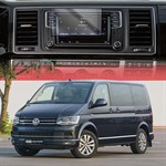 Защитное гибридное стекло Krutoff для экрана мультимедии Volkswagen Multivan Т6 2015 - 2020 - фото 393866