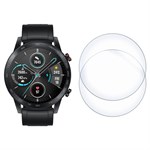 Стекло защитное гибридное Krutoff для Honor Magic Watch 2 (46mm) 2 шт. - фото 402202