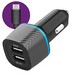 АЗУ Krutoff CCH-02C 2xUSB, 2.4A + QC 3.0, 30W + кабель USB Type-C (black) - фото 50601