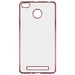 Накладка силиконовая с рамкой Krutoff для Xiaomi Redmi 3 Pro (rose gold) - фото 56379