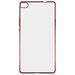 Накладка силиконовая с рамкой Krutoff для Huawei P8 (rose gold) - фото 56424