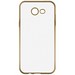 Накладка силиконовая с рамкой Krutoff для Samsung Galaxy J5 2017 USA version (J520) gold - фото 56602