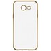 Накладка силиконовая с рамкой Krutoff для Samsung Galaxy J5 2017 USA version (J520) gold - фото 56602