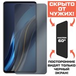 Стекло защитное гибридное Антишпион Krutoff для INFINIX Note 12 VIP - фото 423476