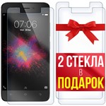 Комплект из 3-x защитных гибридных стекл Krutoff для Vivo Y53 - фото 454589