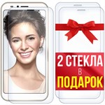 Комплект из 3-x защитных гибридных стекл Krutoff для INOI 5i Lite - фото 455036