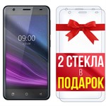 Комплект из 3-x защитных гибридных стекл Krutoff для BQ 5016G Choice - фото 455165